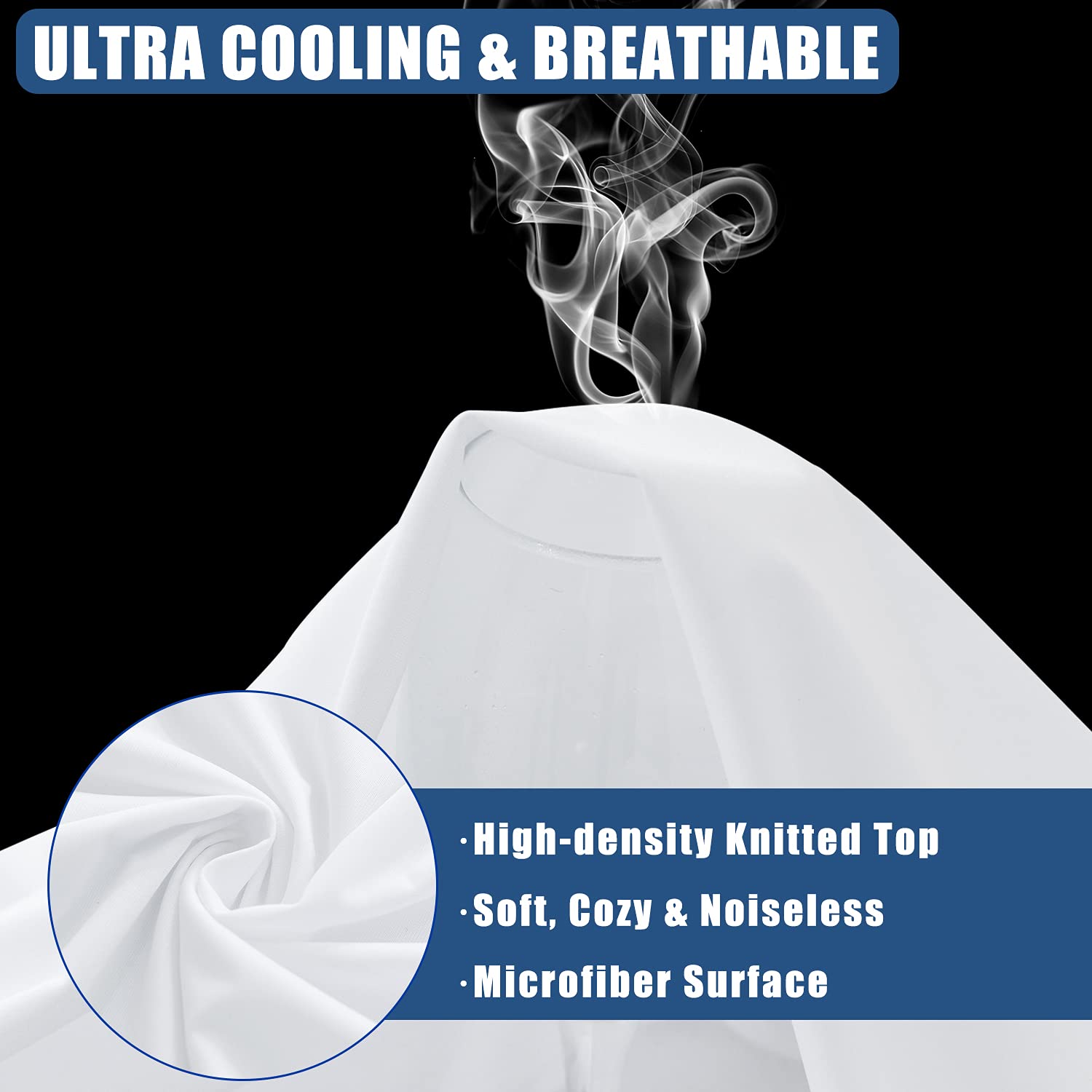 Jamrest 1 Pack Twin Size Waterproof Mattress Protector, Breathable Mattress Cover, Fitted Deep Pocket Mattress Pad Cover Stretch