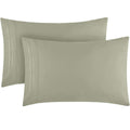 Mellanni Pillow Cases Standard Size Set Of 2 - Pillow Covers - Hotel Luxury Bedding Sheets & Pillowcases - Wrinkle, Fade, Stain Resistant (Set Of 2 Standard/Queen Size 20' X 30', Spa Mint)