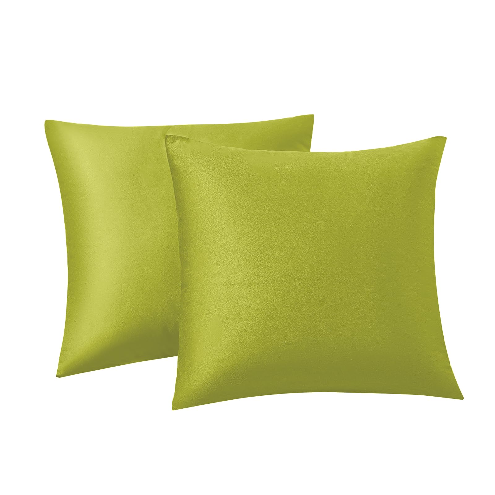 Rainroad Bright Green Throw Pillows Covers Set Of 2 Soft Velvet Decorative Pillow Covers 20X20 Inch For Couch Bed (Bright Green,