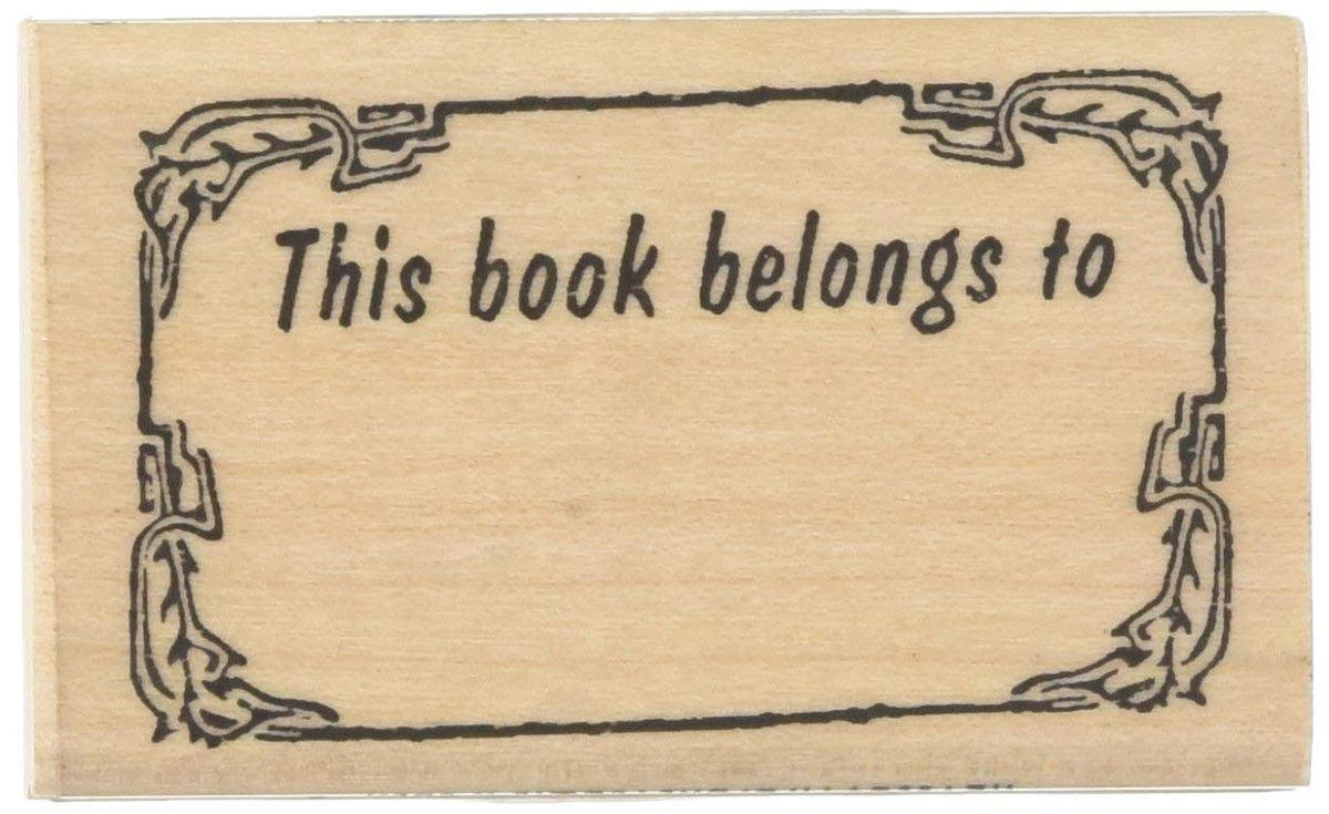 Stamps By Impression This Book Belongs To Teacher Rubber Stamp