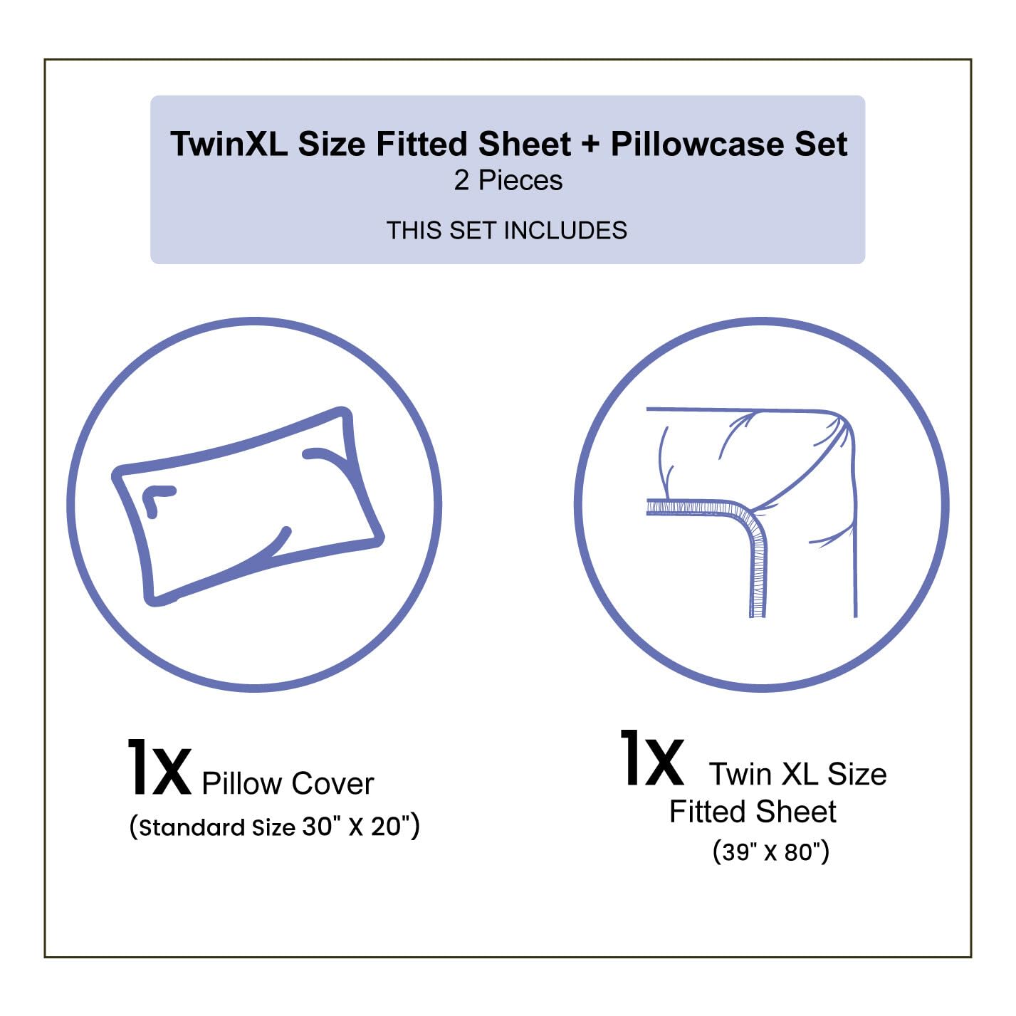 Ambesonne Funny Fitted Sheet & Pillow Sham Set, Humorous Sheep Patterns On Meadow Flower Comic Doodle Playroom Kids Art Print, D