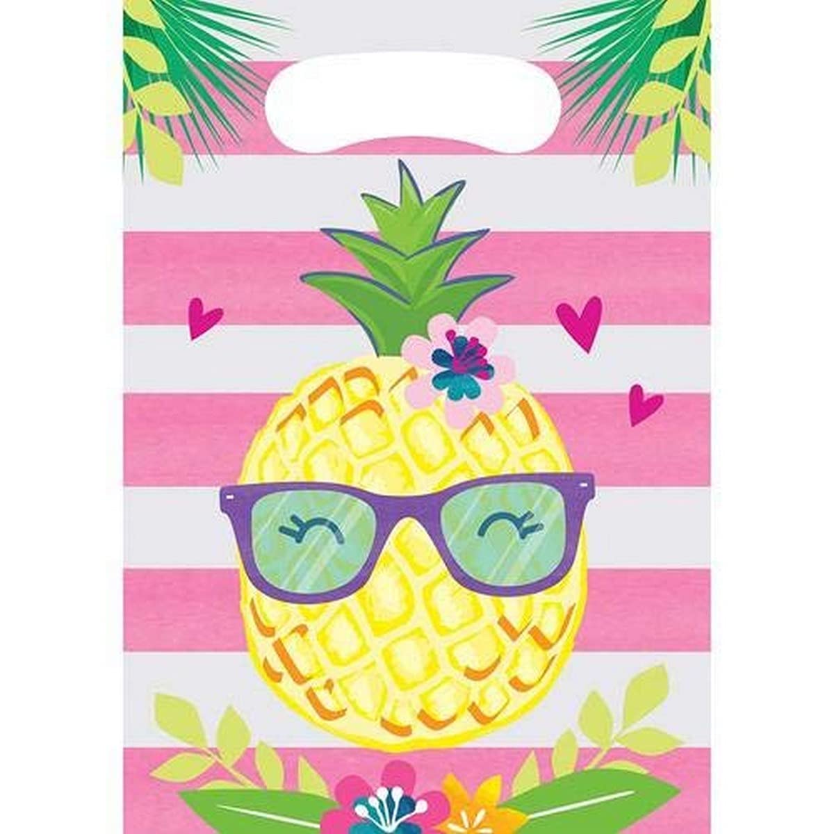 Creative Converting Pineapple and friends Party Favor, 0.1 x 7 x 12, Multicolor