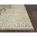 Rizzy Home Alora Decor Essential 5' X 8' Medallion/Scroll Beige/Ivory Hybrid Area Rug