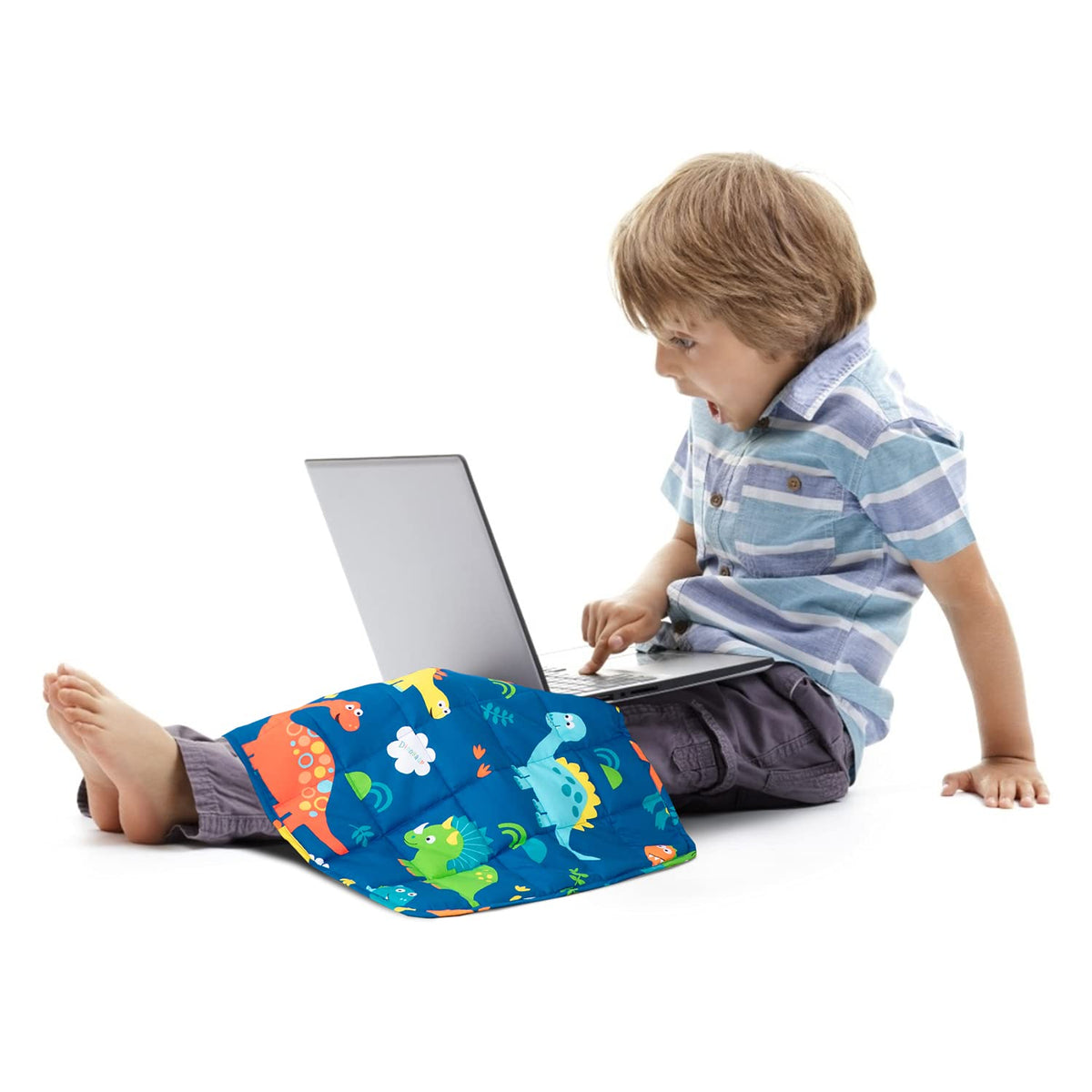 Sivio Weighted Lap Pad For Kid 2Lbs 100% Cotton Weighted Blanket For Children Sensory Weighted Lap Blanket For Kids Indoor Outdo