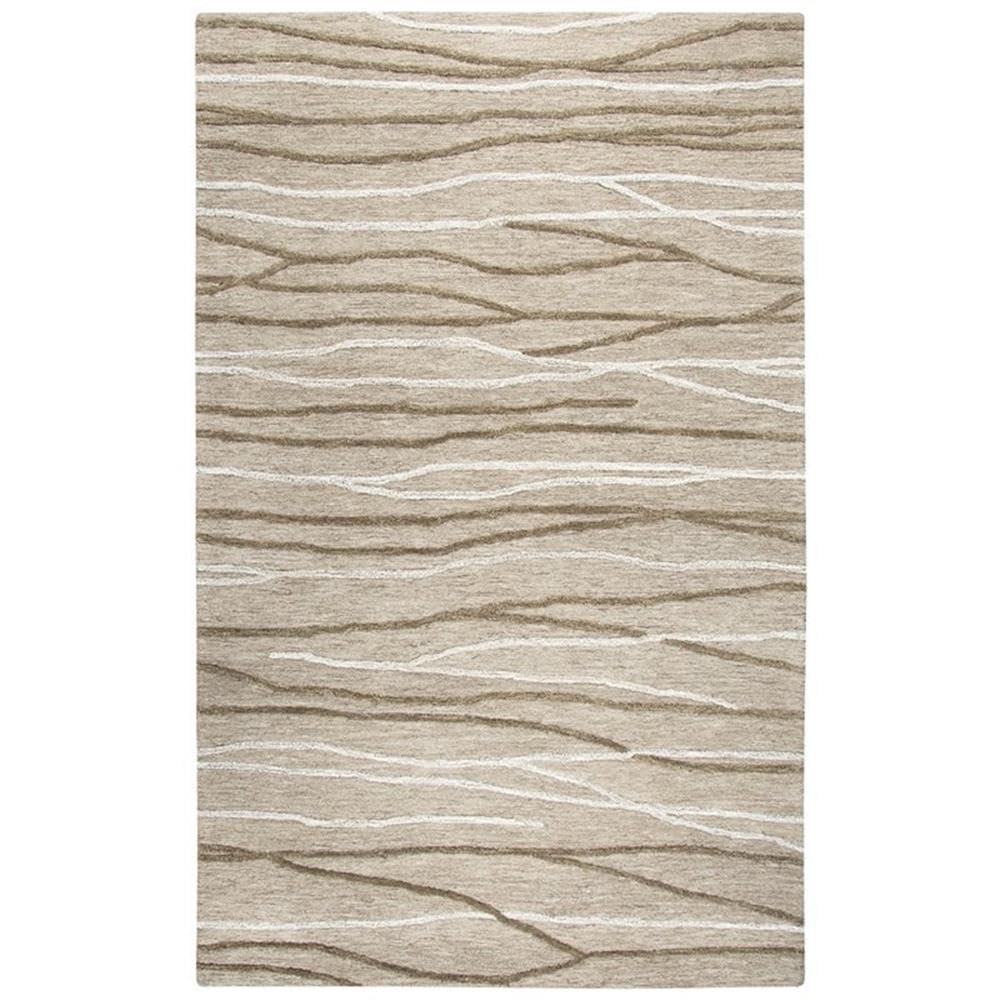 Rizzy Home Alora Decor Geneva 8' X 10' Lines Natural/Ivory Hand-Tufted Area Rug