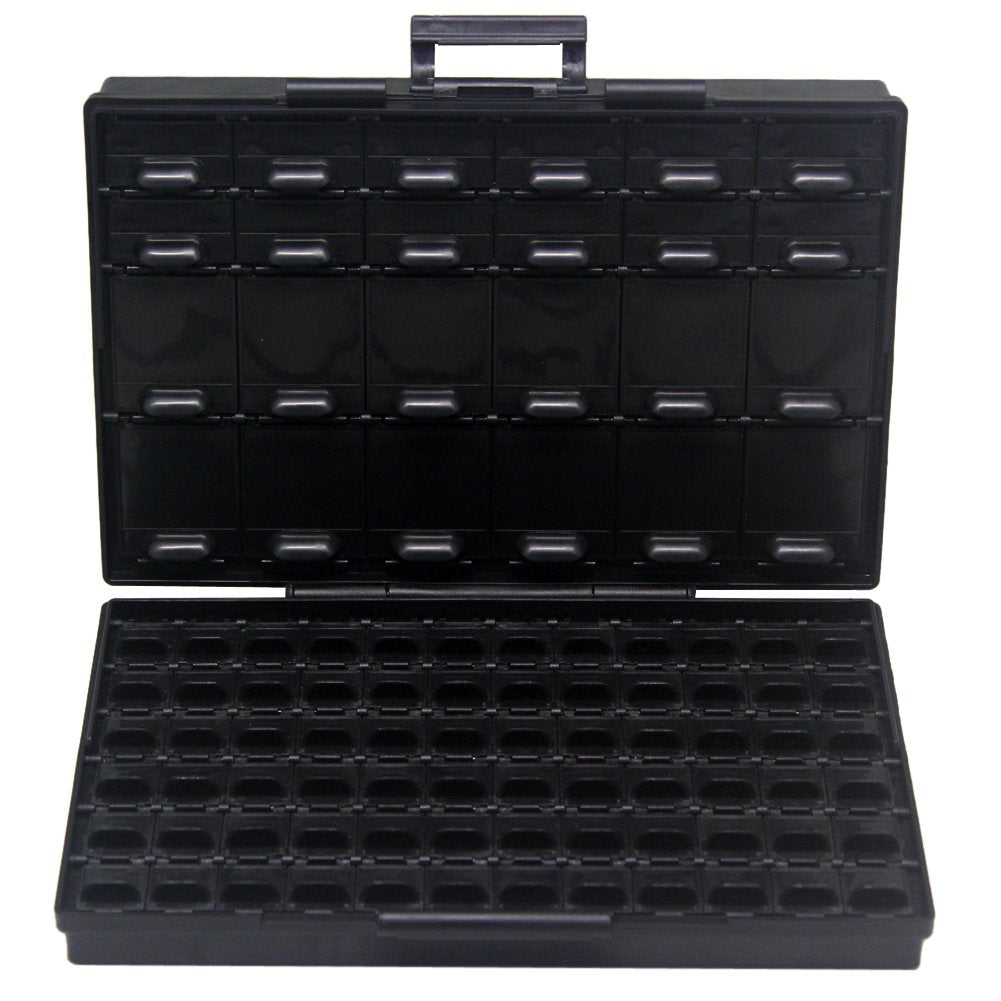 Aidetek Boxall96As 96 Lids Anti-Static Esd Safe Enclosure Smd Smt Ic Diode Parts Organizer Transistor