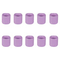 Mega Candles 10 pcs Lavender 1/2 Inch Diameter Ceramic Chime Ritual Spell Candle Holders, Great for Casting Chimes, Meditation, 