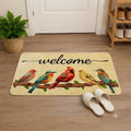 vihs NonSlip 3D Floral Bath Mat, Quick Dry Absorbent Silicone Floor Mat, Anti Skid Doormat for Bathroom, Home, Office, Living R