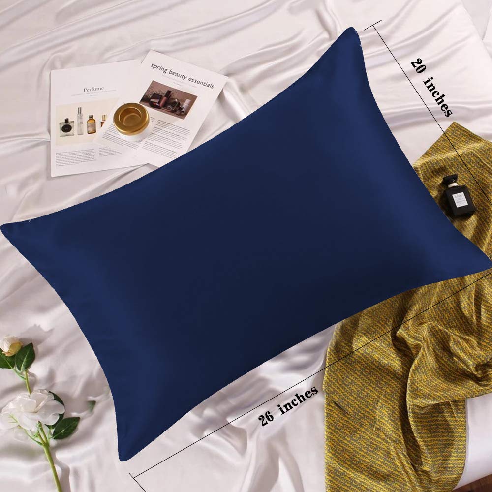 Adubor Silk Pillowcase - 100% Pure Mulberry Silk, 23 Momme 6A Grade Fibers, 900 Thread Count, Silk Pillow Cases For Hair And Ski