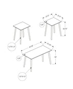Monarch Specialties I 7898P Table Set, 3pcs Set, Accent, Coffee, Contemporary