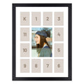 Golden State Art, 12x16 Black Wood Frame - 13 Opening White Mat - Collage Frame - Real Glass, Great for Childrens Photos, Displ