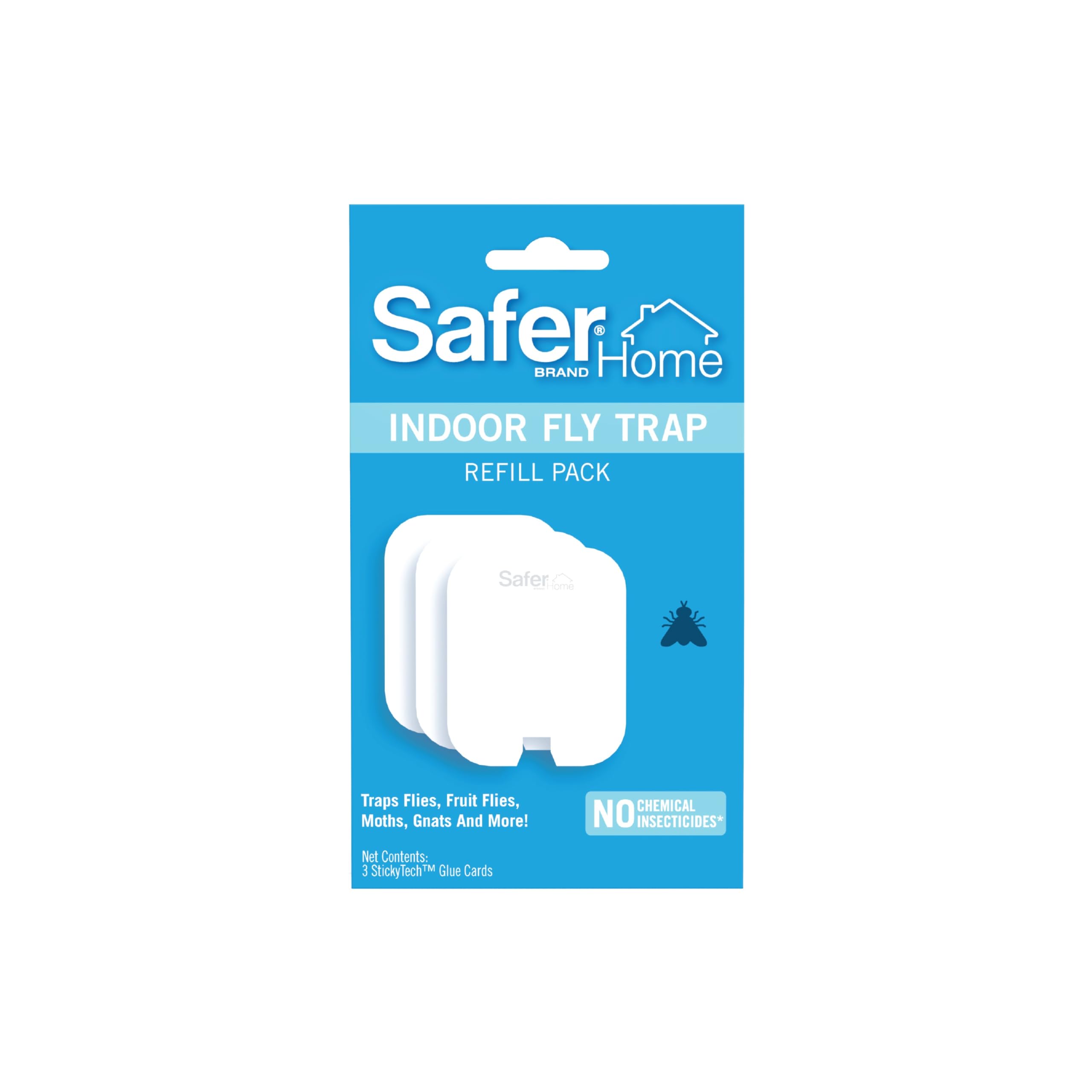 Safer Home Sh503 Indoor Plug-In Fly Trap Refill Pack Of Glue Cards For Sh502 Indoor Fly Trap - 3 Pack