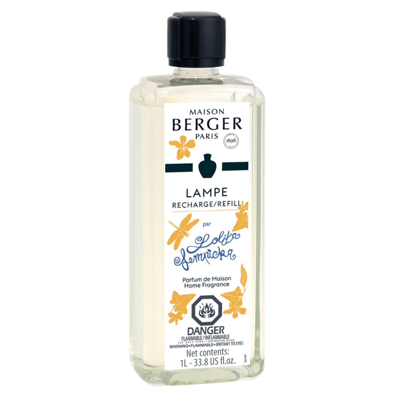 MAISON BERGER - Lolita Lempicka - Lampe Berger Fragrance Refill for Home Fragrance Oil Diffuser - Air Freshener - 33.8 Fluid Oun