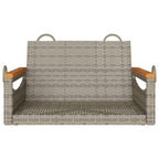 vidaXL Swing Chair Grey 63x62x40cm Resin Braided