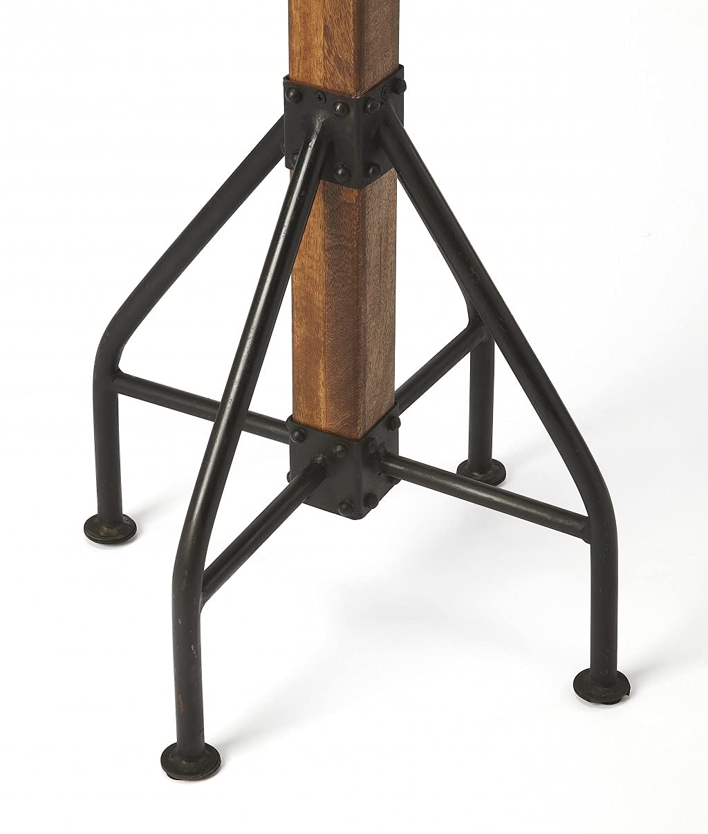 HomeRoots Multi-Color Iron, Recycled Wood Solids Logan Square Rustic Costumer