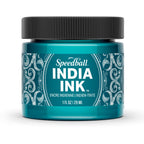 Speedball India Ink, Teal Agate, 1-Ounce