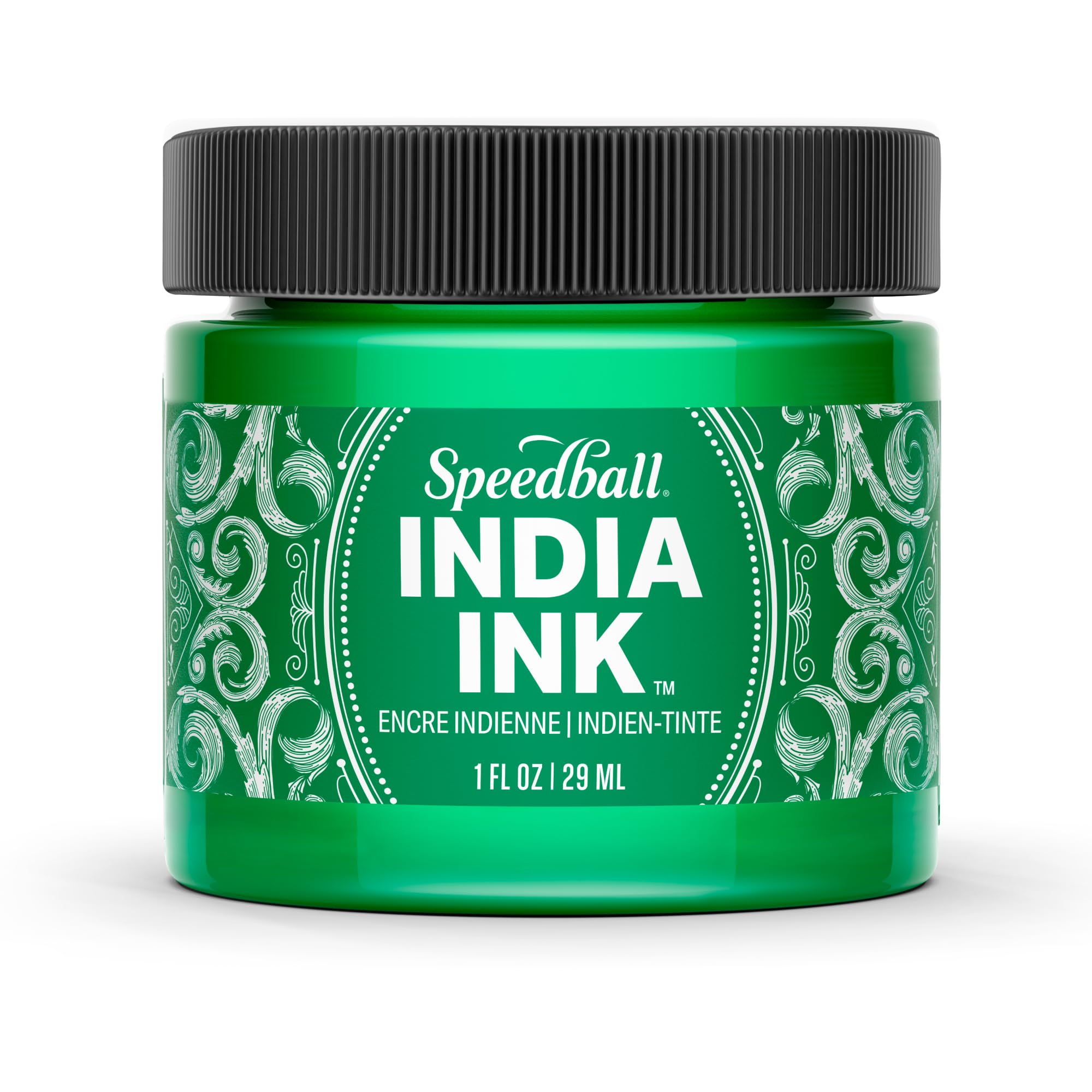 Speedball India Ink, Bright Emerald, 1-Ounce