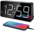 Peakeep Digital Alarm Clock for Bedroom Bedside, Loud Alarm Clock for Heavy Sleepers, Large Big LED Numbers for Seniors, Battery