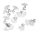 Attmu 100 Pcs Upholstery Tacks Headliner Pins Clear Heads Twist Pins For Slipcovers And Bedskirts, 0.5 Inches Bed Skirt Pins