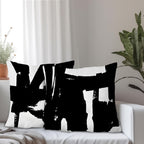 Supwhd Black And White Pillow Covers, Black And White Pillows Cover 22X22, Black And White Throw Pillows Cover Set Of 2, Black A