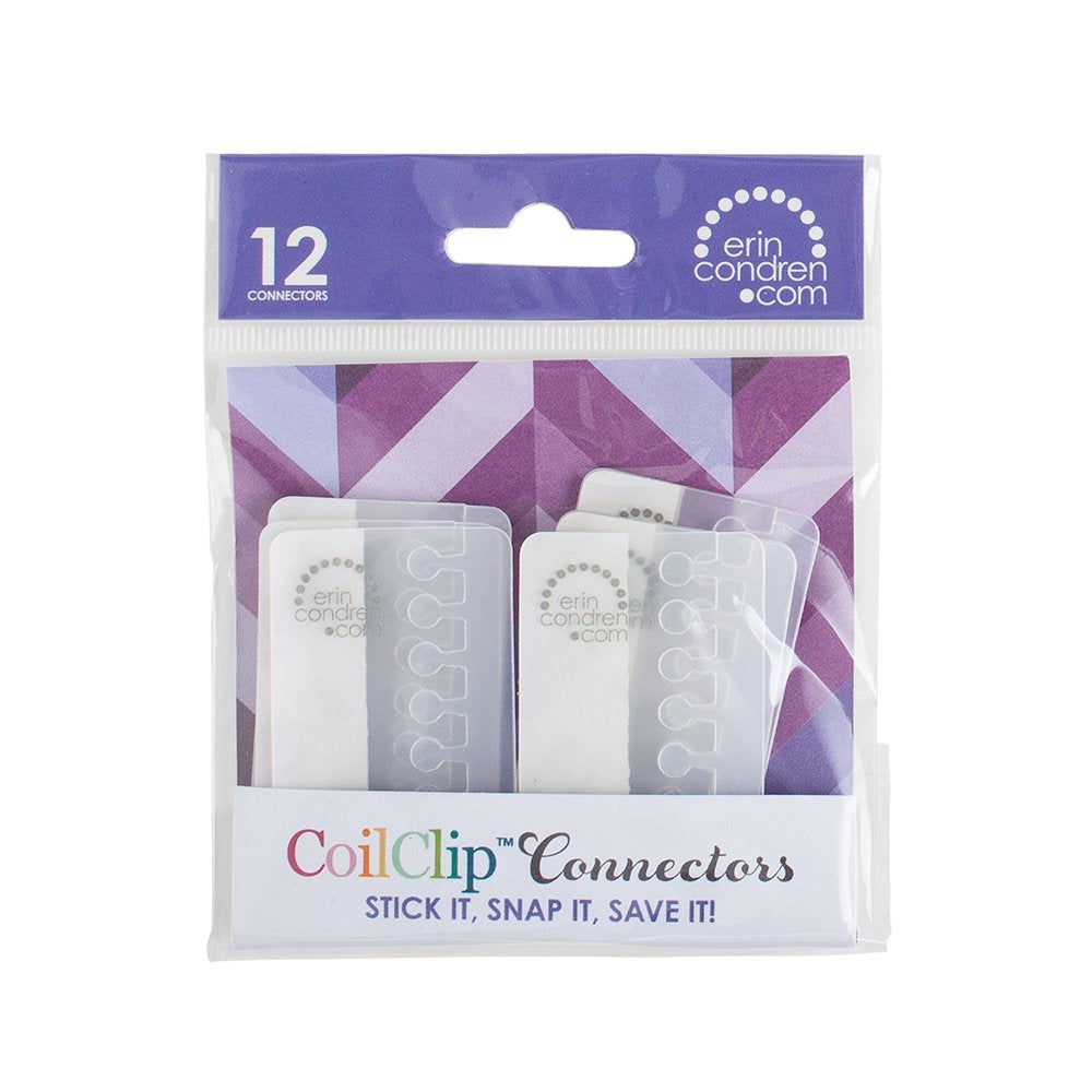Erin Condren 2' Coil Clip Connectors, Clear (Acc-Coil)