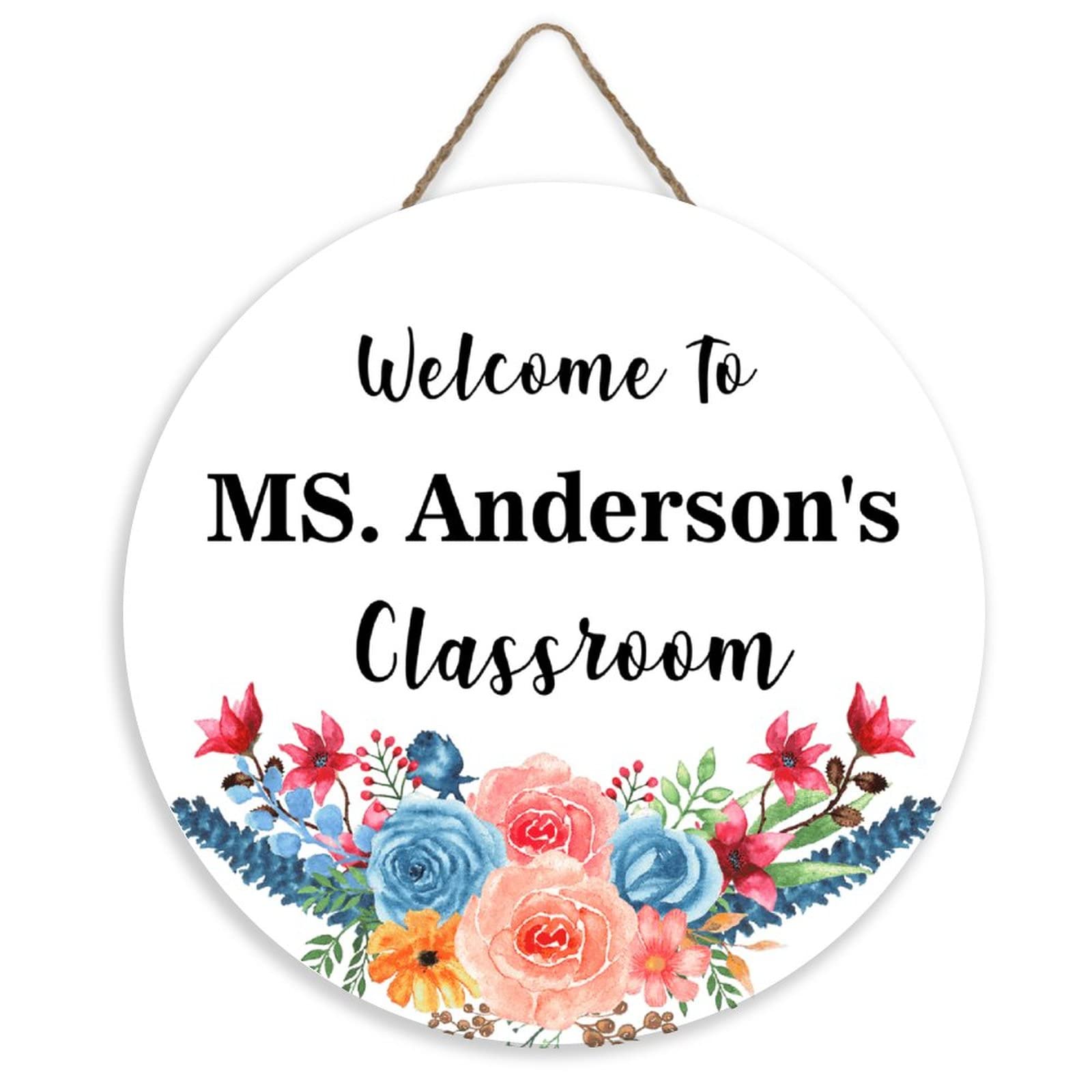 Personalized Teacher Door Sign, Teacher Name Sign, Back To School, Teacher Sign For Door, Classroom Welcome Sign, Custom Classro
