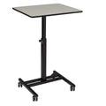 Oklahoma Sound Work from Home Adjustable Height Sit-Stand Mobile Desk, Grey Nebula