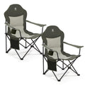 EVER ADVANCED Camping Chairs, Lawn Chairs Outdoor Sports Chairs, Folding Chair 2 Pack Camping Chairs for Adults, Supports 400lbs