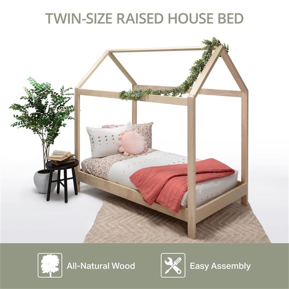 American Furniture Classics Model Twin SR Twin Size House Bed with Raised Base