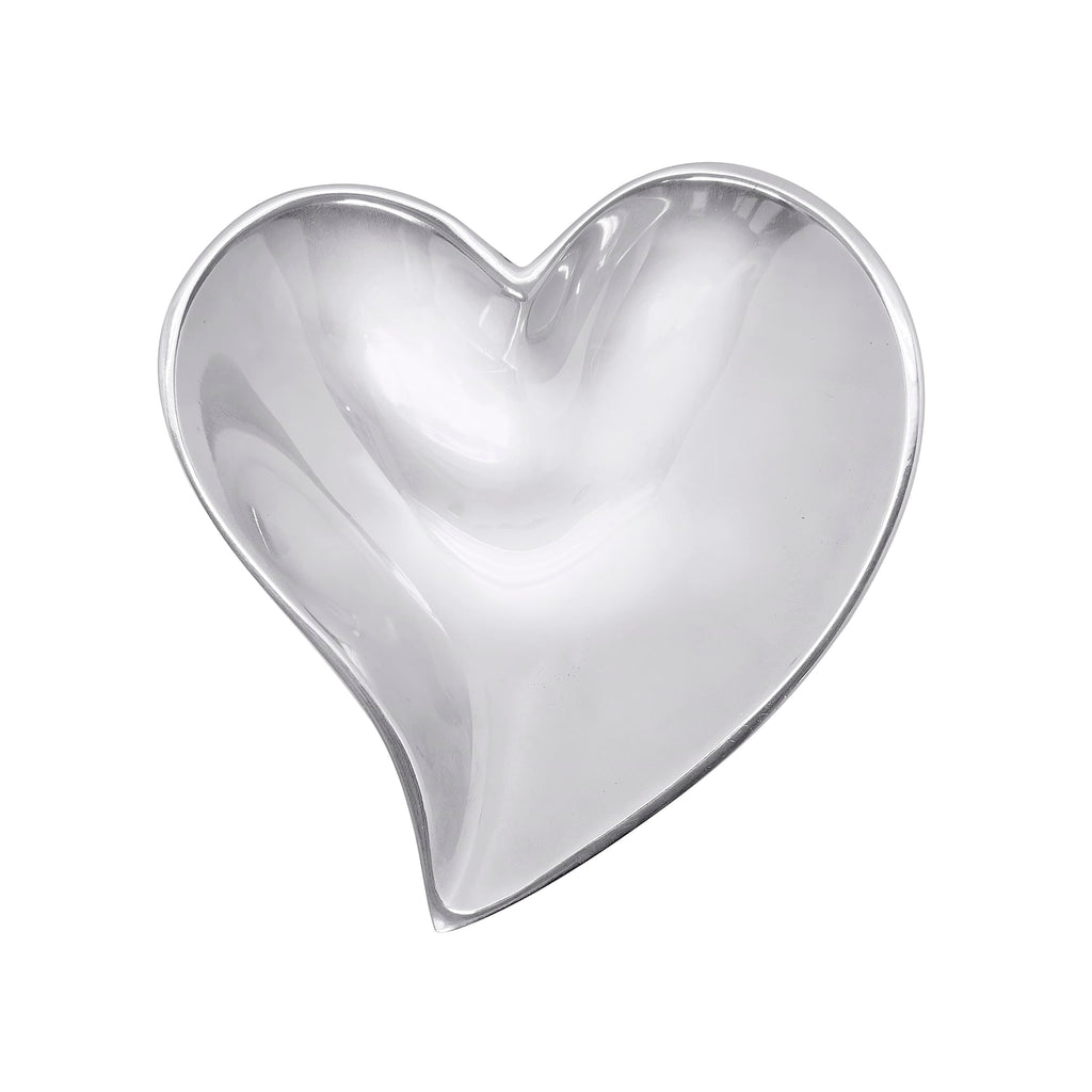 Mariposa Small Heart Bowl, One Size, Silver
