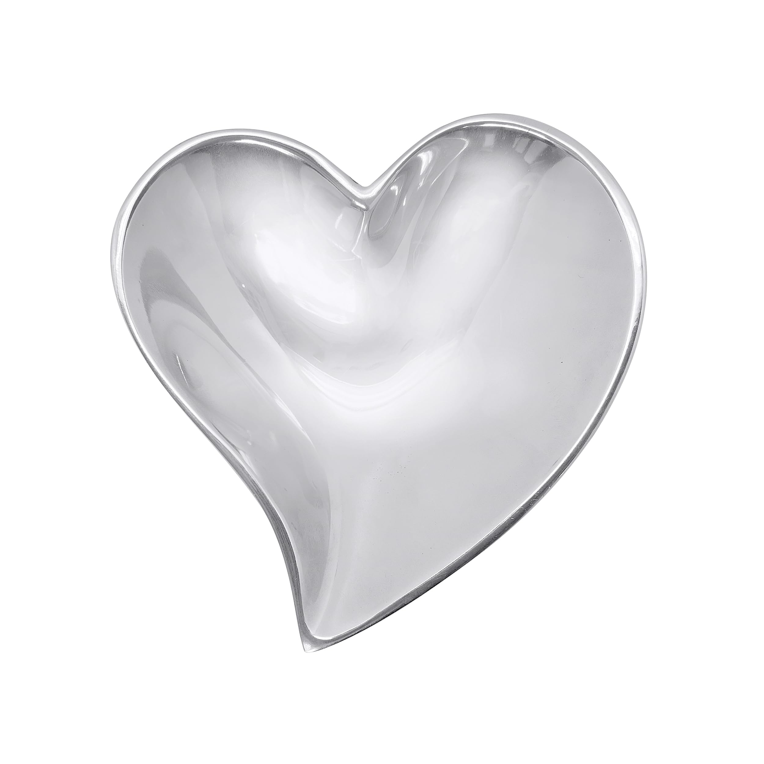 Mariposa Small Heart Bowl, One Size, Silver
