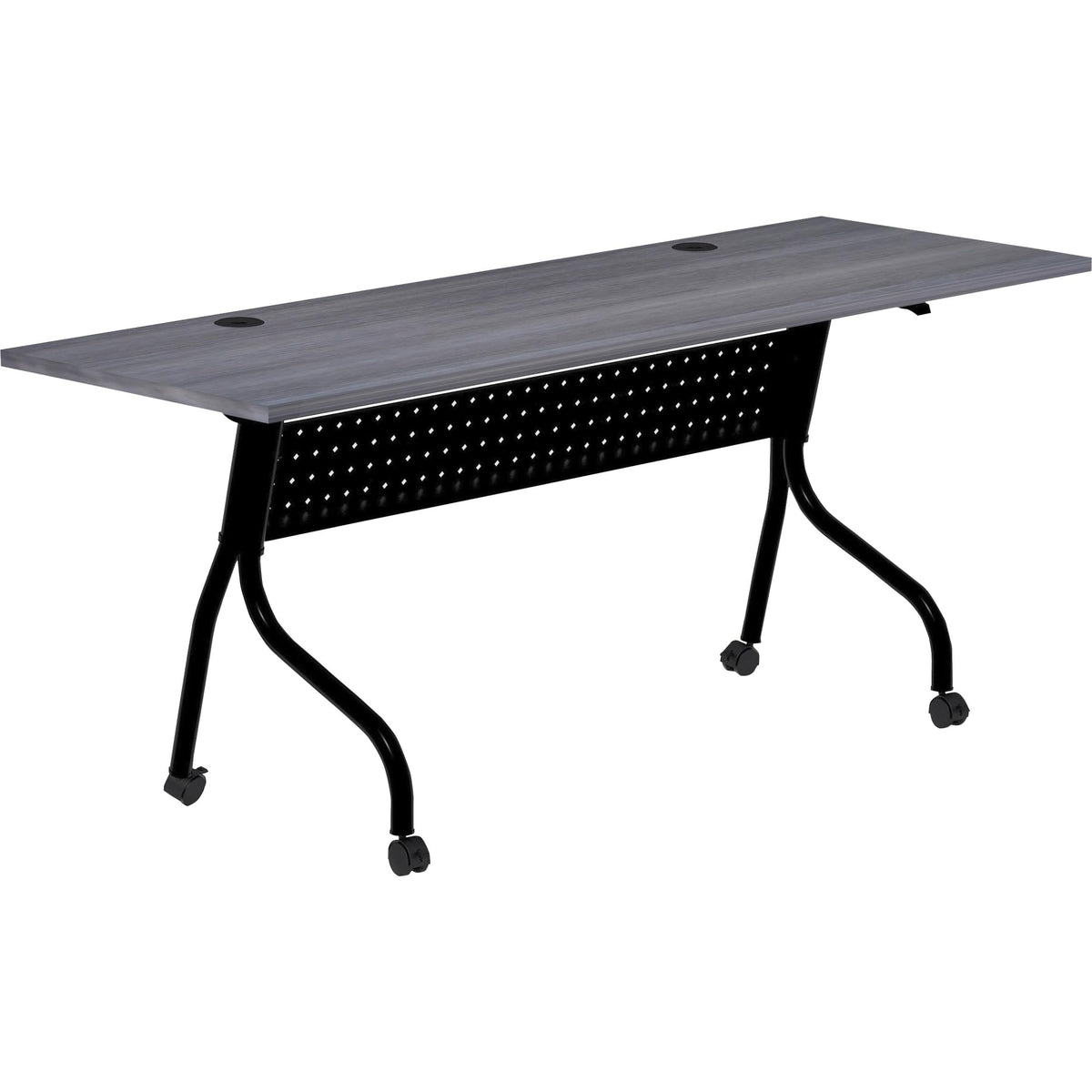 Lorell, LLR59488, Charcoal Flip Top Training Table, 1 Each