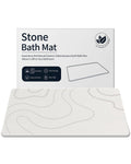 ZIKIBL Stone Bath Mat Diatomaceous Earth Shower Mat Non-Slip Super Absorbent Diatomite Stone Mats for Bathroom Floor/Ktichen Cuo