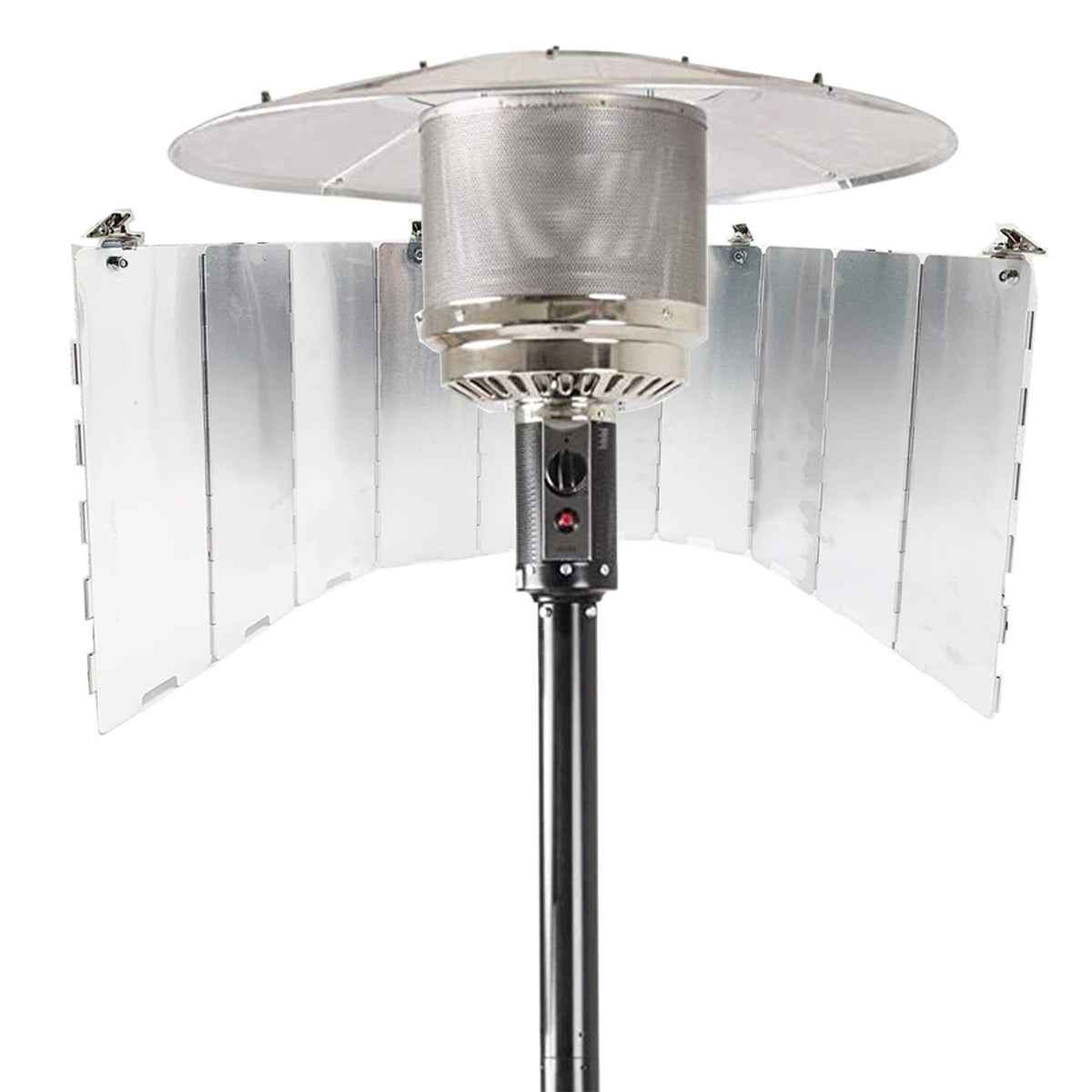 Smokitcen Adjustable Heat Focusing Reflector For Round Natural Gas And Propane Patio Heaters