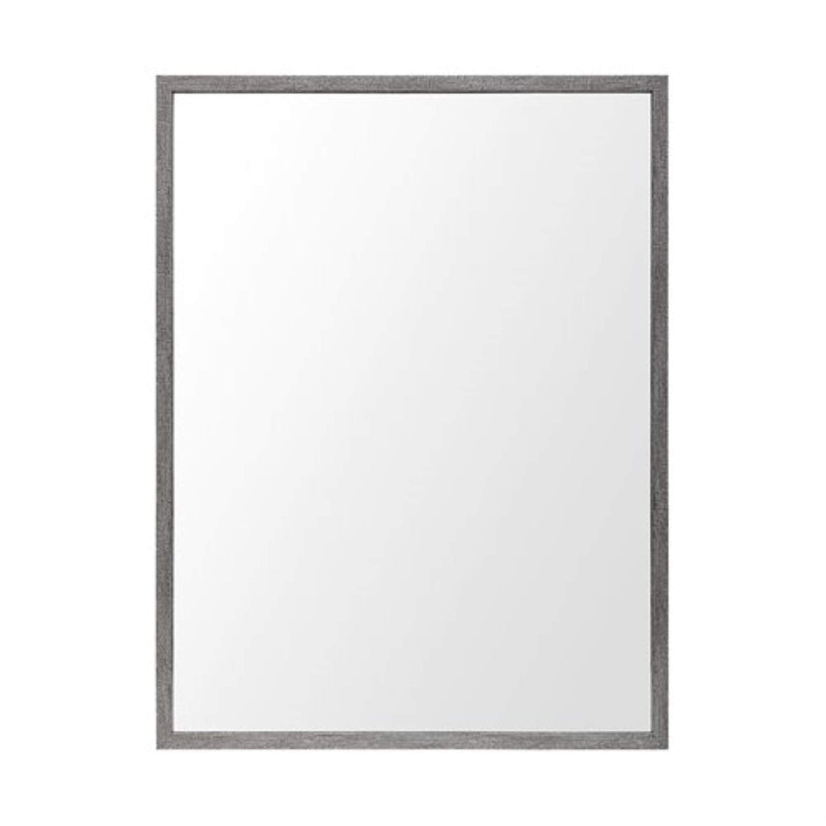 HomeRoots Rectangle Grey Accent Mirror with Driftwood Quality Frame