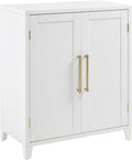 Crosley Furniture Roarke Stackable Kitchen Pantry Storage Cabinet with Doors and Shelves, Accents Cabinets, White