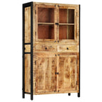 vidaXL Highboard 39.4"x15.7"x68.9" Solid Mango Wood