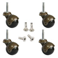 Furniture Ball Caster Wheels, Vintage Furniture Replacement Castors For Chair, Leaf Table, Tea Trolley,Load Capacity 30Kg Each F