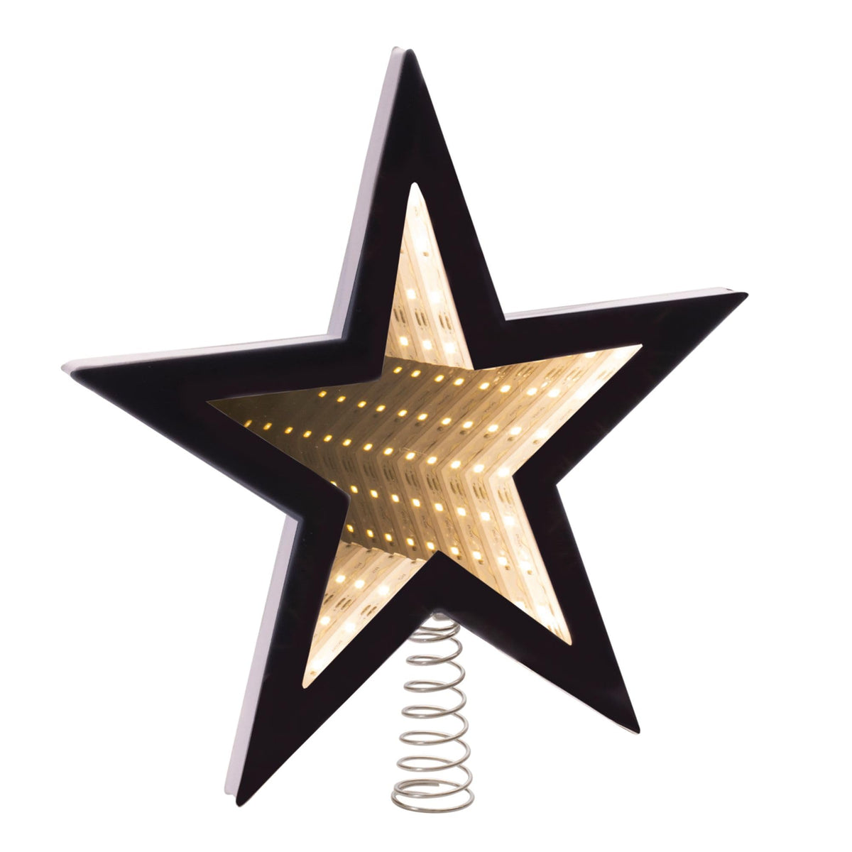 LED Lighted Star Christmas Tree Topper - 9.75' - Warm White Lights