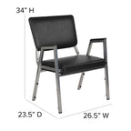 Flash Furniture Bariatric Chairs, 1 Pack, Black Vinyl