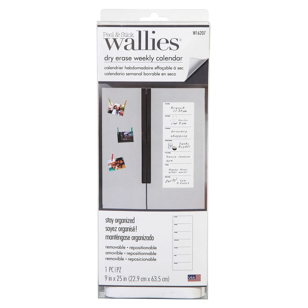 Wallies Weekly Dry Erase Calendar (W16207)