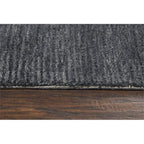 Rizzy Home Alora Decor Emerson 5' X 8' Solid Dk. Grey/Gray/Rust/Blue Hand-Tufted Area Rug