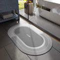 THMINS Diatom Round Bathroom Mat,NonSlip Bath Mat, Quick Drying, Super Absorbent, Easy Cleaning,Floor Mat, Door Mat,Used for Ba