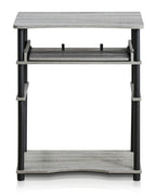 Furinno 10016Gyw/Bk Home Laptop Notebook Computer Desk, French Oak Grey/Black