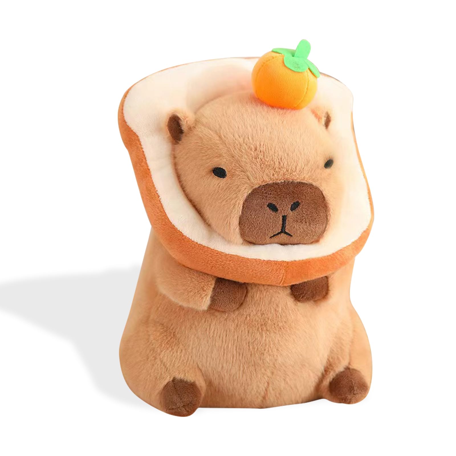 Acgtrick Cute Capybara Plush Soft Capybara Stuffed Animal With Bread Kawaii Capybara Plushie With Orange Capybara Plush Toys Hug