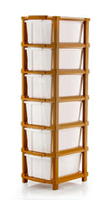 6 Layer Plastic Storage Organizer Cabinet, Multipurpose Drawer Unit For Home, Bedroom, Kitchen, Living Room, Office & Kids Room,