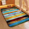 SAXAT Water Absorbent Rectangular mats for Bathroom Kitchen Door mat Anti Slip Skid Bath mat (Design 4)