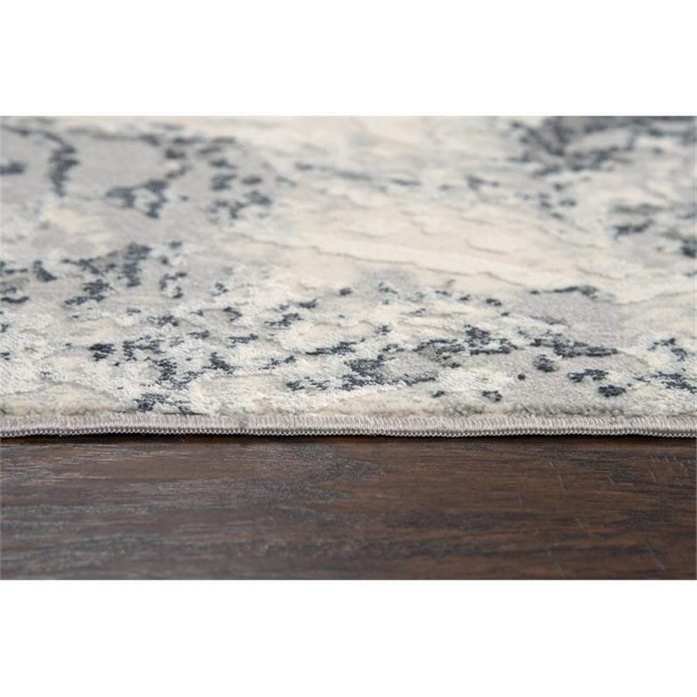 Rizzy Home Alora Decor Glamour 7'10"X9'10" Cream/Gray/Rust/Blue Power-Loomed Area Rug