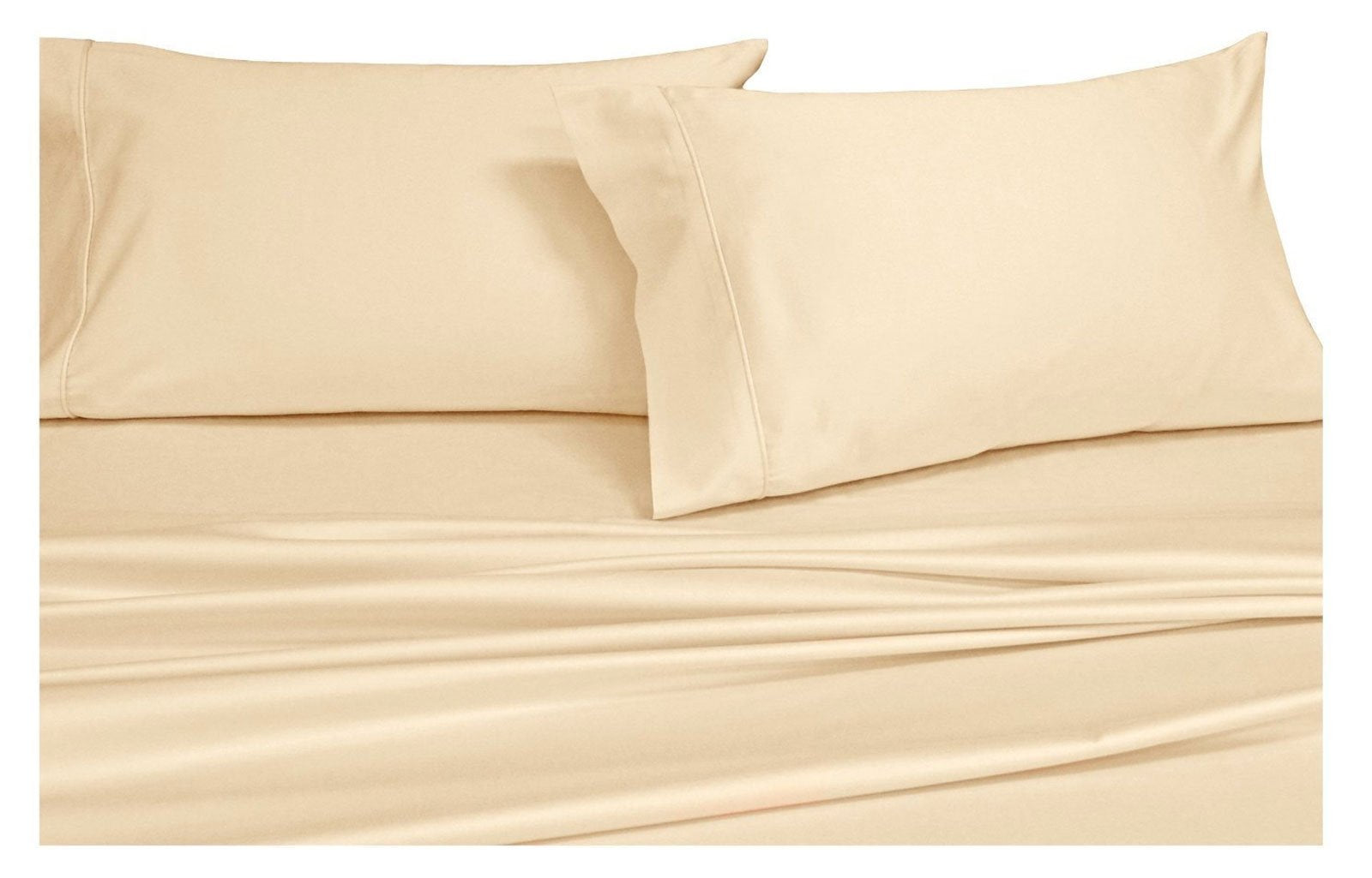 Royal Collection Ultra-Soft Sheets, Silky Soft Bed Sheets Set, Deep Pocket, Wrinkle and Fade Resistant, Hypoallergenic (Queen Cr