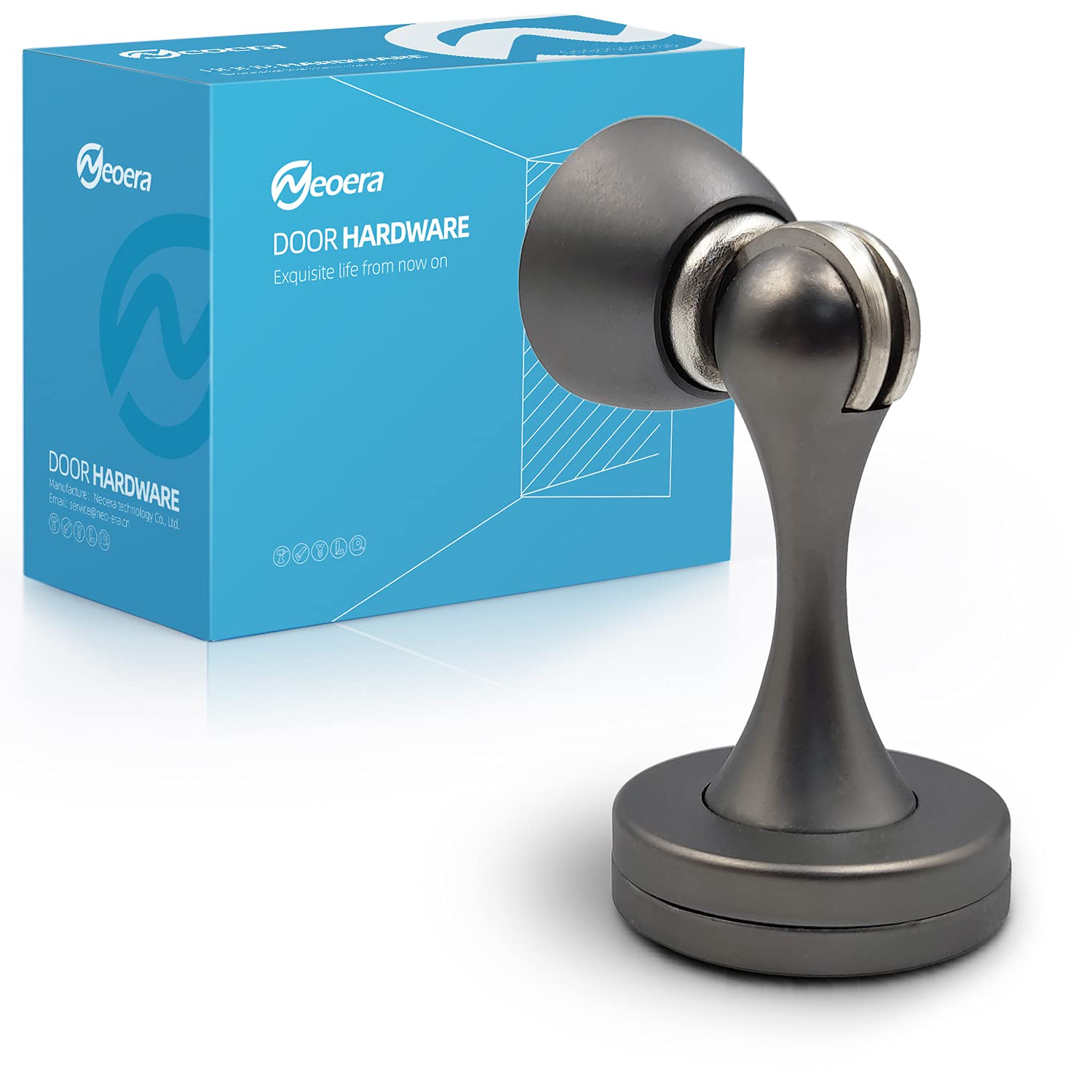 Neoera Magnetic Door Stop(Gunmetal Gray Color)Door Stopper Strong Magnetic Door Catch For Hold Door Open, Anti-Rust, Heavy Duty